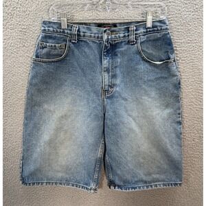 Vintage American Eagle Shorts Mens 30 Blue Dungarees Jorts Grunge Skater 90s Y2K